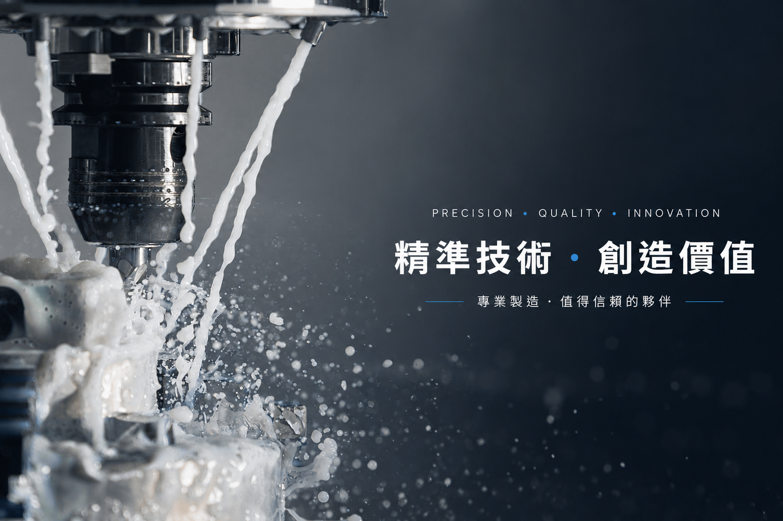 CNC 銑床正在加工精密金屬零件